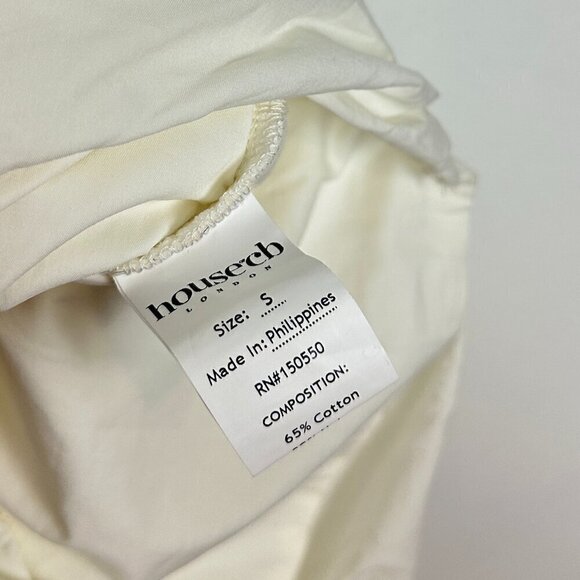 HOUSE OF CB Clementine Cut Out Mini Dress in White Size Small - Picture 11 of 16